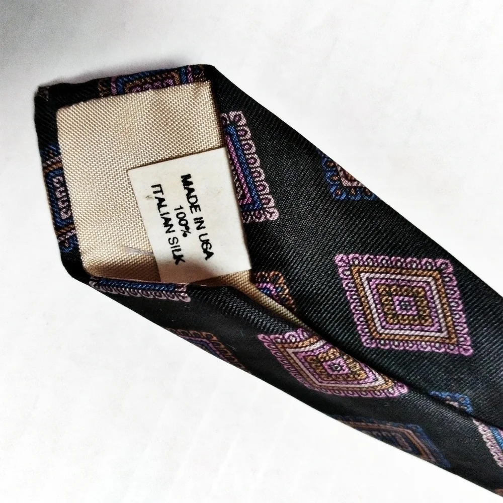 Mario Valentino Men's Italian Silk Print Tie